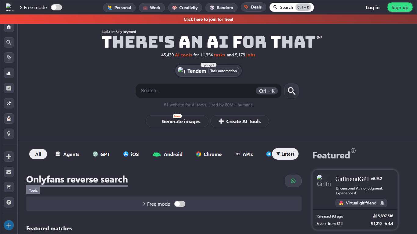 Onlyfans reverse search - There's An AI For That®